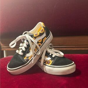 Kids Sunflower Patterned Vans